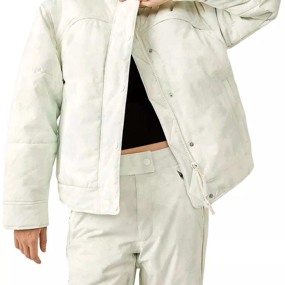 Free People Mountain Mist Sage Combo Bunny Slope Ski Jacket and Pants Size M NWT - Picture 3 of 9